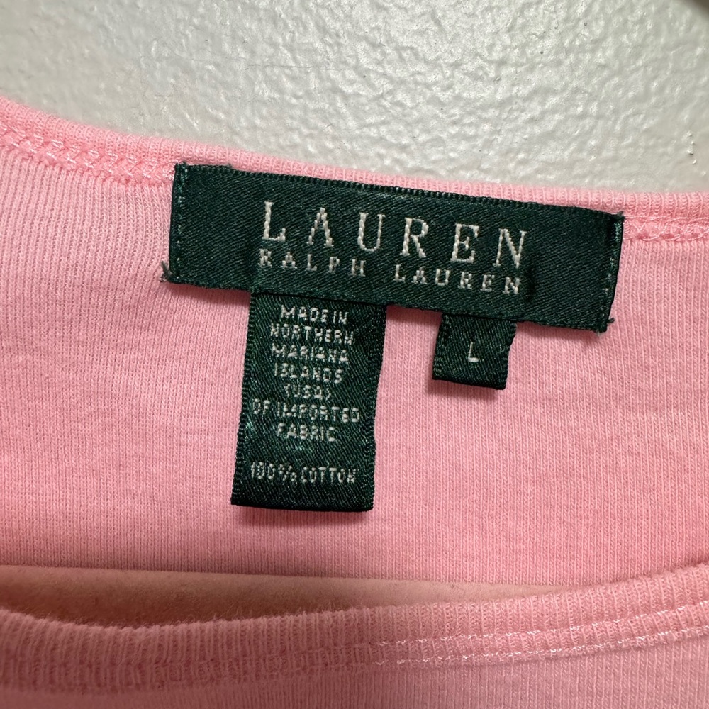 Ralph Lauren Pink Gold Bling Y2K T-shirt - Picture 4 of 4